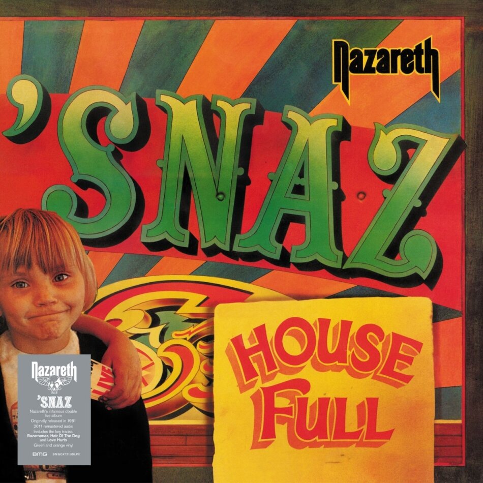 Nazareth - Snaz 2022 Reissue, BMG Rights, Green & Orange Vinyl, 2 LPs