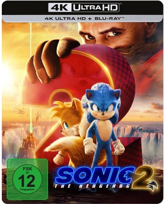 Sonic the Hedgehog 2 (2022) (Édition Limitée, Steelbook, 4K Ultra HD + Blu-ray)