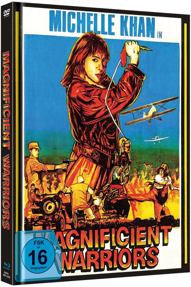 Magnificent Warriors (1987) Cover C, Limited Edition, Mediabook, Blu-ray + DVD
