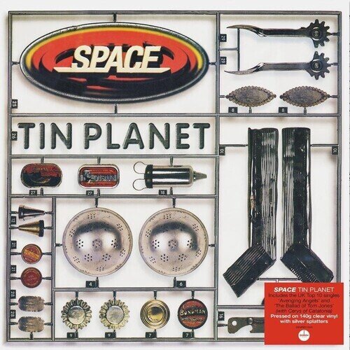 Space - Tin Planet 2022 Reissue, Demon Records, 140 Gramm, Silver/Clear Vinyl, LP