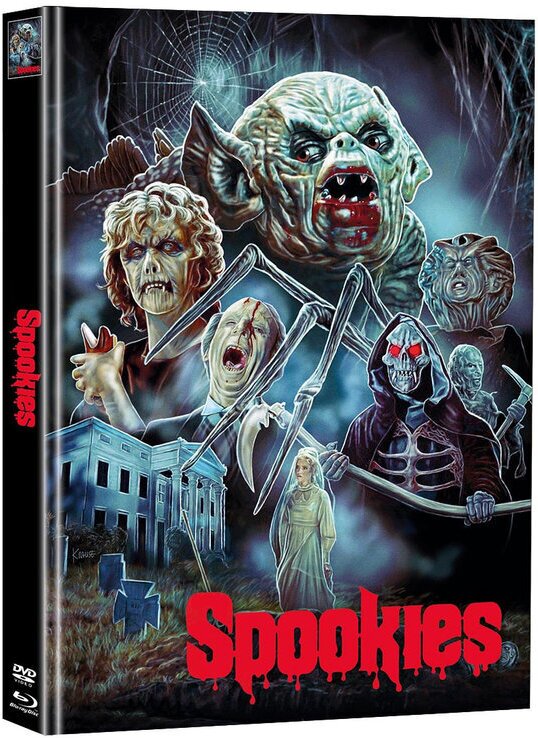 Spookies (1986) Cover A, Limited Edition, Mediabook, Uncut, Blu-ray + DVD