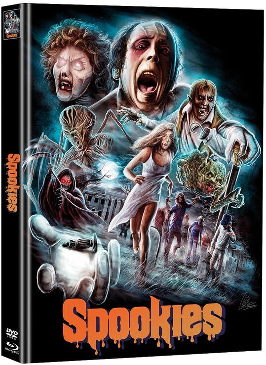 Spookies (1986) Cover B, Limited Edition, Mediabook, Uncut, Blu-ray + DVD