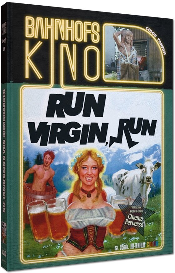 Run Virgin, Run (1970) Cover C, Bahnhofskino, Limited Edition, Mediabook, Blu-ray + DVD