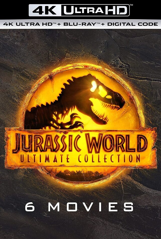 Jurassic World Ultimate Collection - Jurassic Park 1-3 / Jurassic World 1-3 6 4K Ultra HDs + 6 Blu-rays