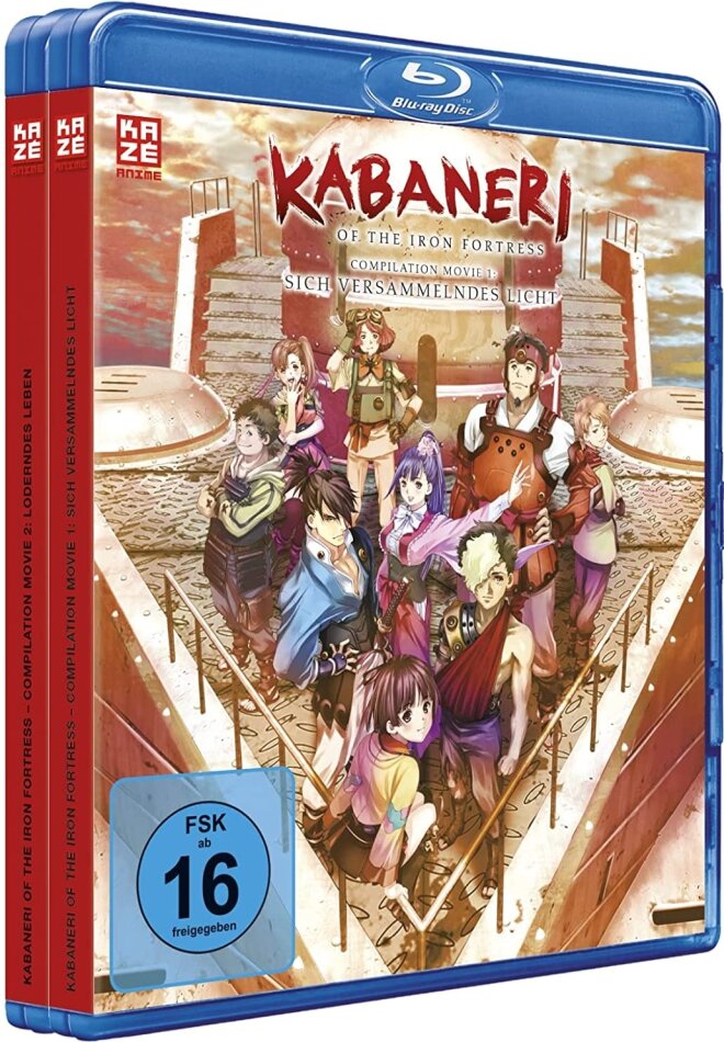 Kabaneri of the Iron Fortress - Compilation Movie 1: Sich versammelndes Licht / Compilation Movie 2: Loderndes Leben 2 Blu-rays