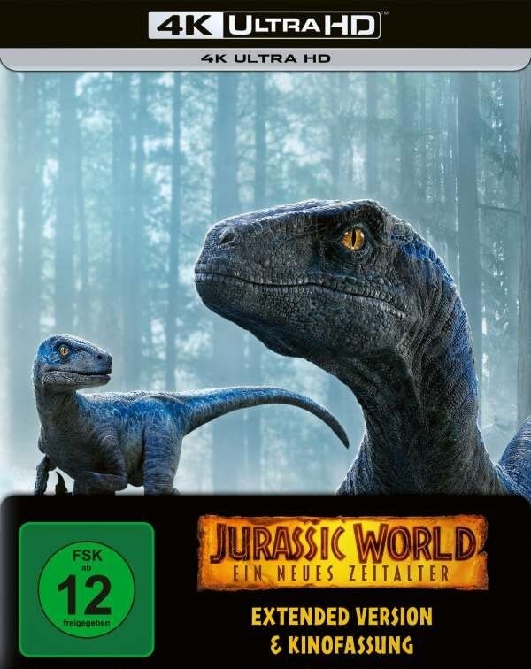 Jurassic World 3 - Ein neues Zeitalter (2022) Extended Edition, Cinema Version, Limited Edition, Steelbook