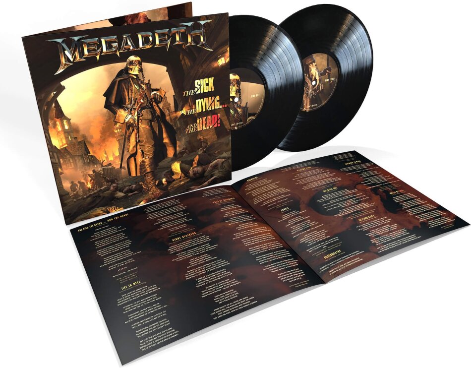 Megadeth - The Sick, The Dying... And The Dead Black Vinyl, Gatefold, 2 LPs