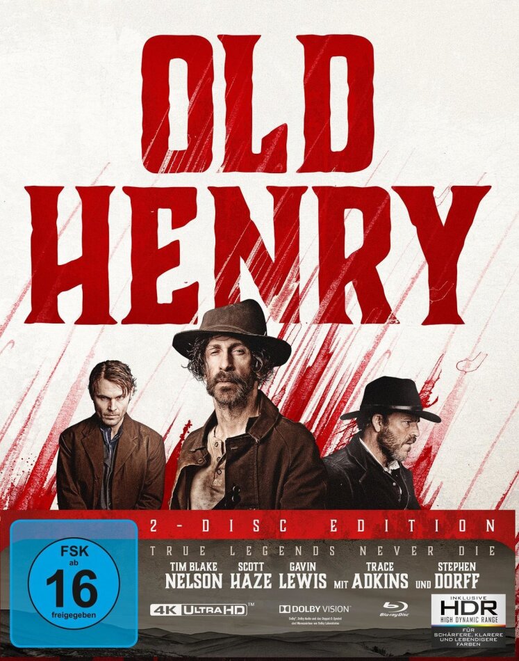 Old Henry (2021) Limited Edition, Mediabook, 4K Ultra HD + Blu-ray