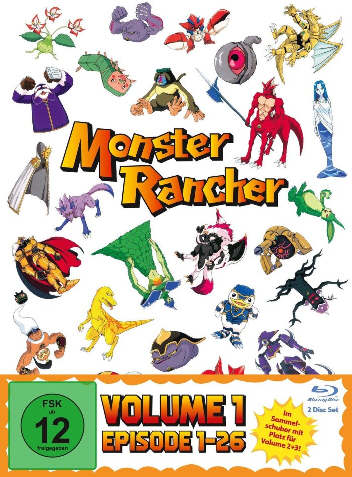 Monster Rancher - Vol. 1 (Ep. 1-26) + Sammelschuber, 2 Blu-ray