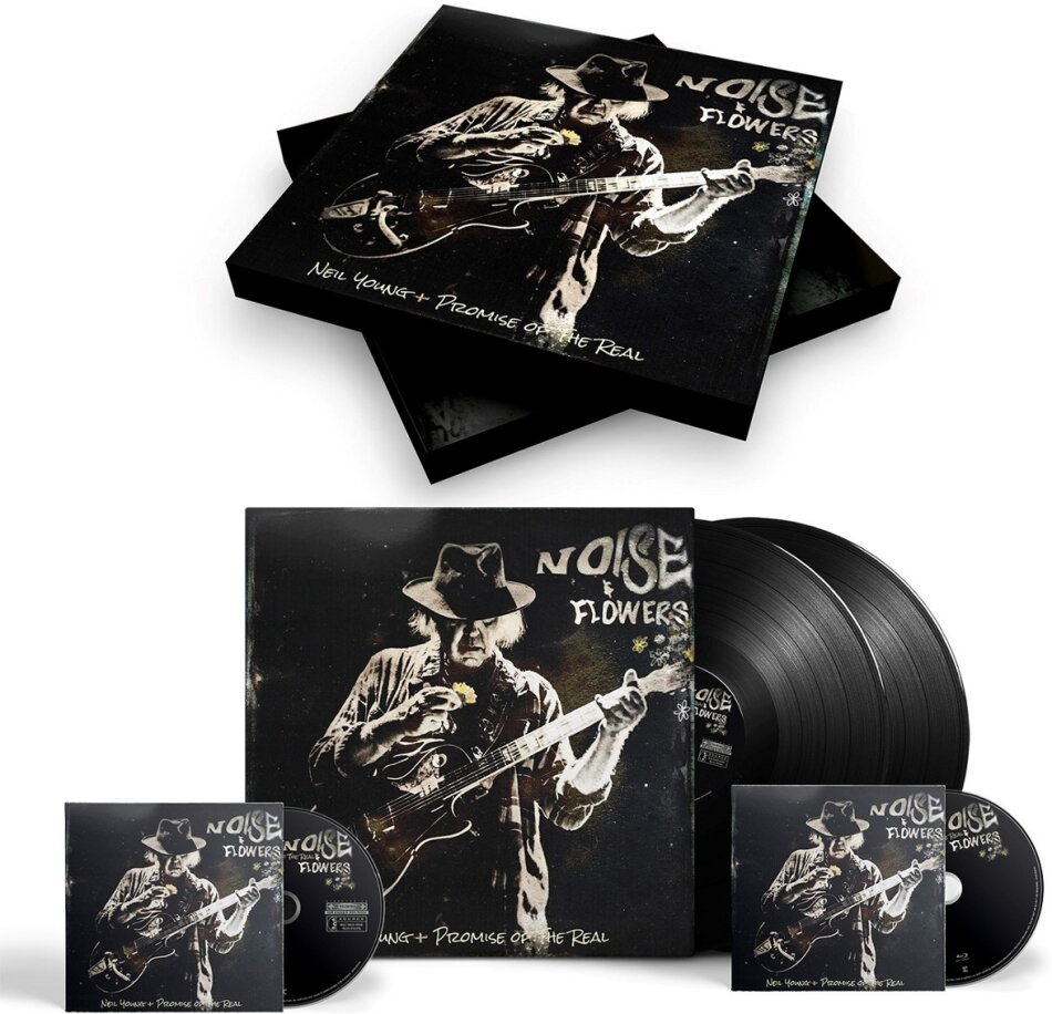 Neil Young - Noise & Flowers 140 Gramm, Limited Edition, 2 LPs + CD + Blu-ray