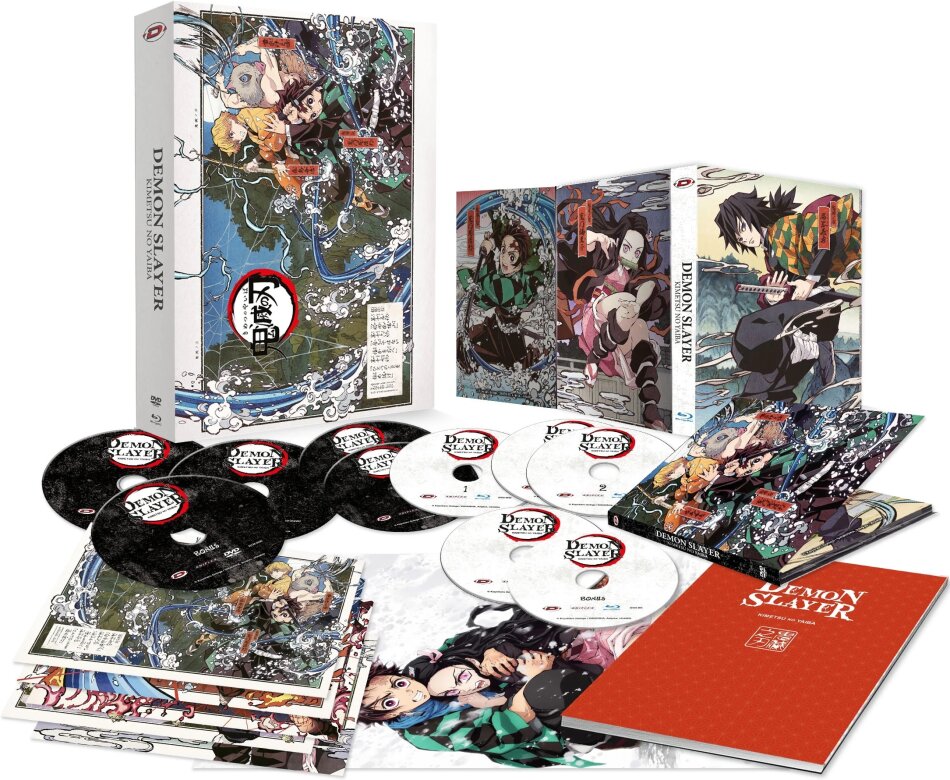 Demon Slayer - Saison 1 Coffret format A4, Édition Collector Limitée, 5 Blu-ray + 5 DVD