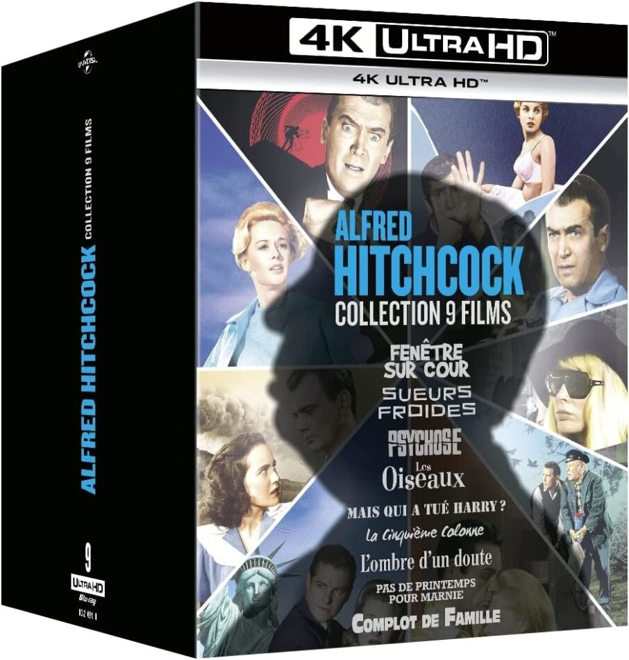 Alfred Hitchcock - Collection 9 Films 9 4K Ultra HDs