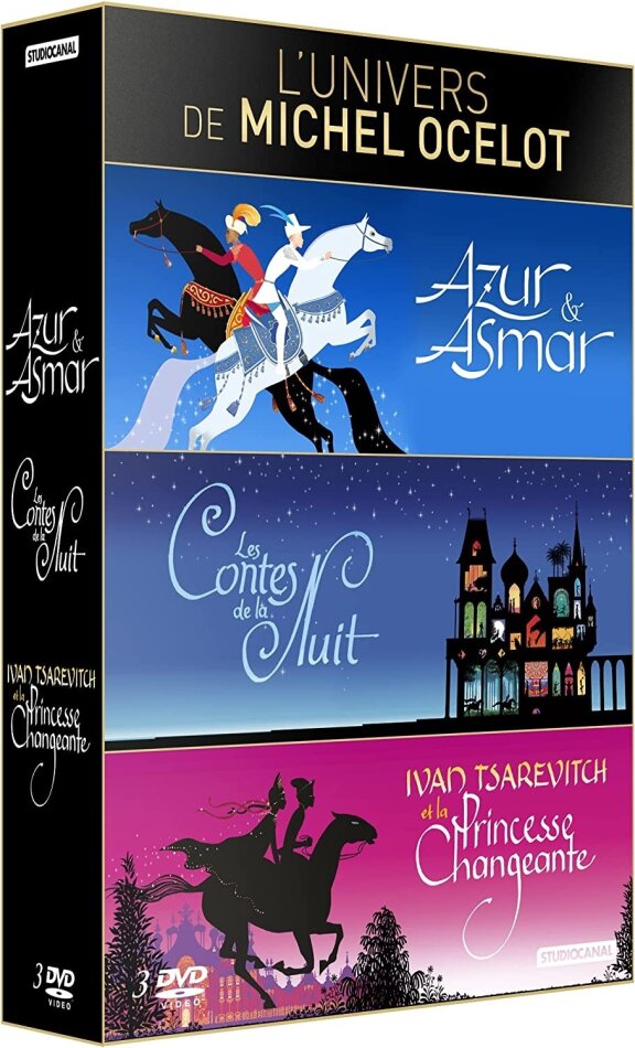 L'univers de Michel Ocelot - Azur & Asmar / Les Contes de la Nuit / Ivan Tsarevitch et la Princesse Changeante 3 DVD