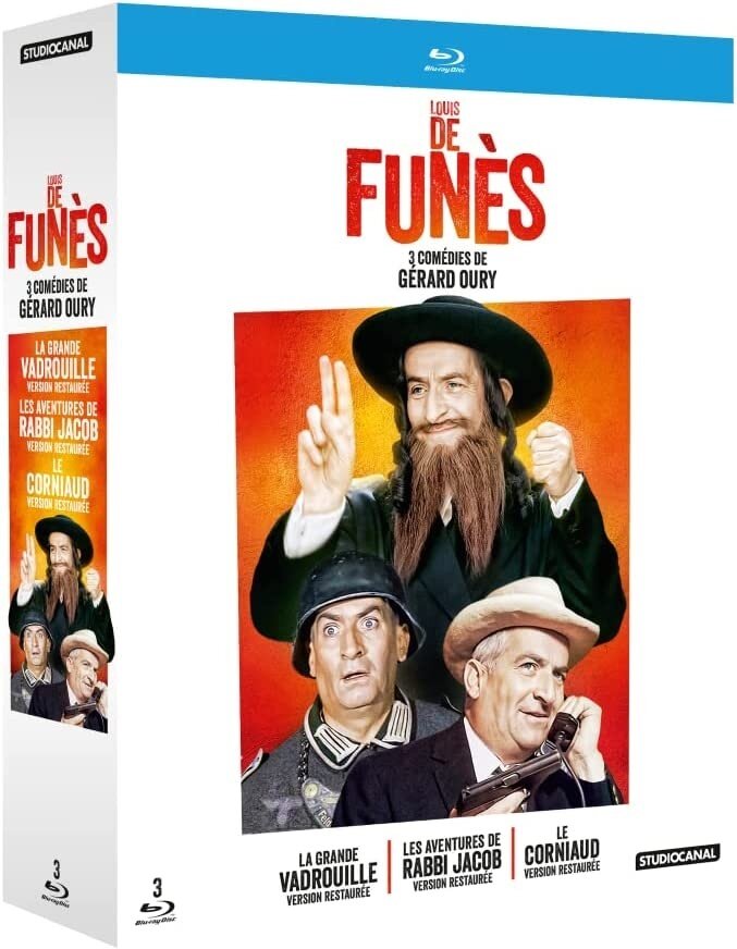 Louis de Funès - La grande vadrouille / Les aventures de Rabbi Jacob / Le corniaud 3 Blu-ray
