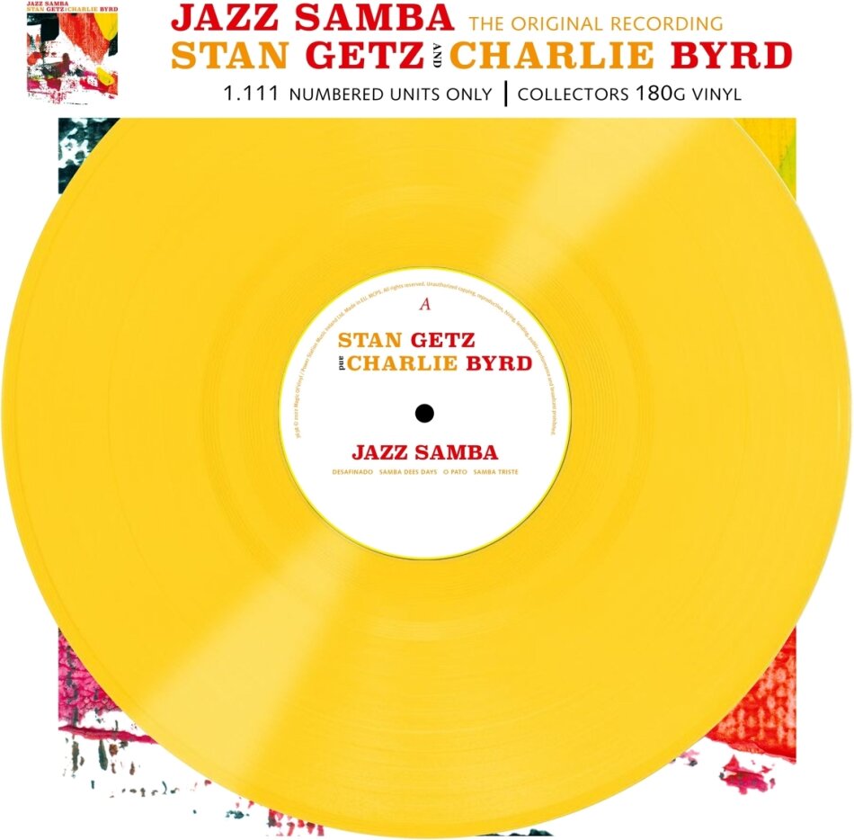 Stan Getz & Charlie Byrd - Jazz Samba - The Original Recording 2022 Reissue, Power Station, Yellow Vinyl, LP