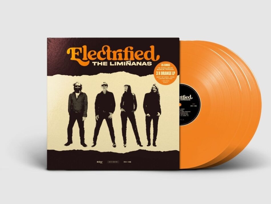 The Liminanas - Electrified (Best Of 2009 - 2022) Limited Edition, Orange Vinyl, 3 LPs