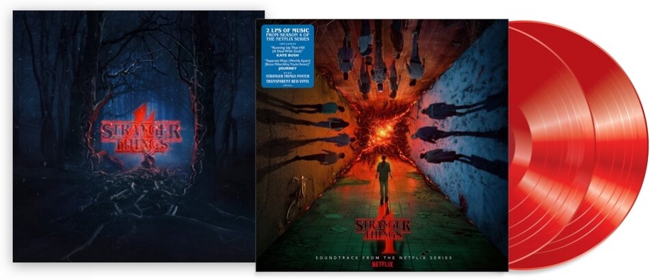 Stranger Things 4 - OST Gatefold, Limited Edition, Transparent Red Vinyl, 2 LPs