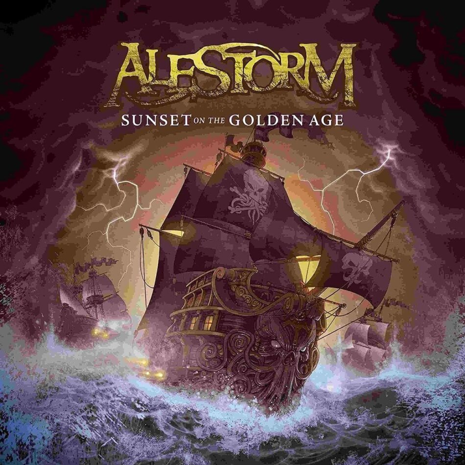 Alestorm - Sunset On The Golden Age Black/Gold Splatter Vinyl, 2 LPs