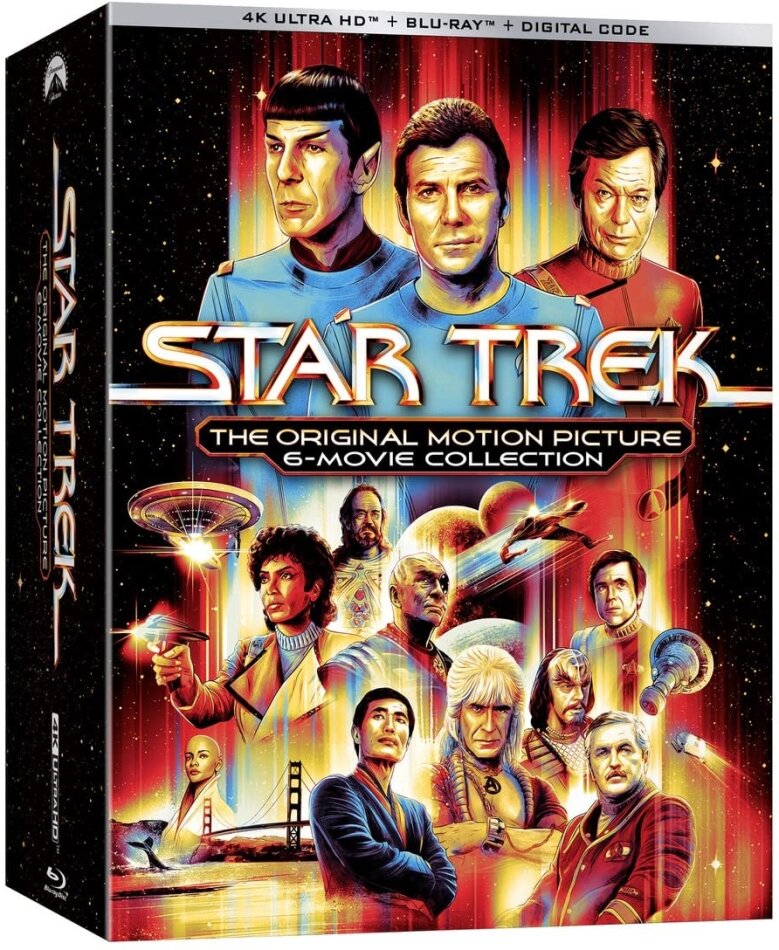 Star Trek 1-6 - The Original Motion Picture Collection 6 4K Ultra HDs + 6 Blu-rays