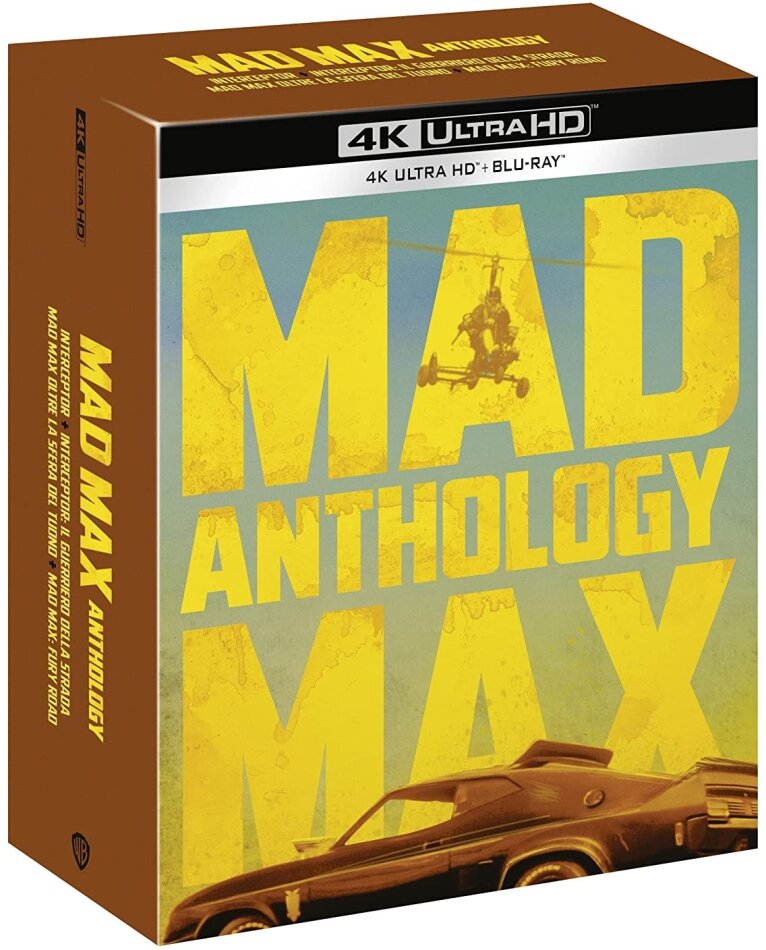 Mad Max Anthology - Mad Max 1-4 4 4K Ultra HDs + 5 Blu-rays + DVD