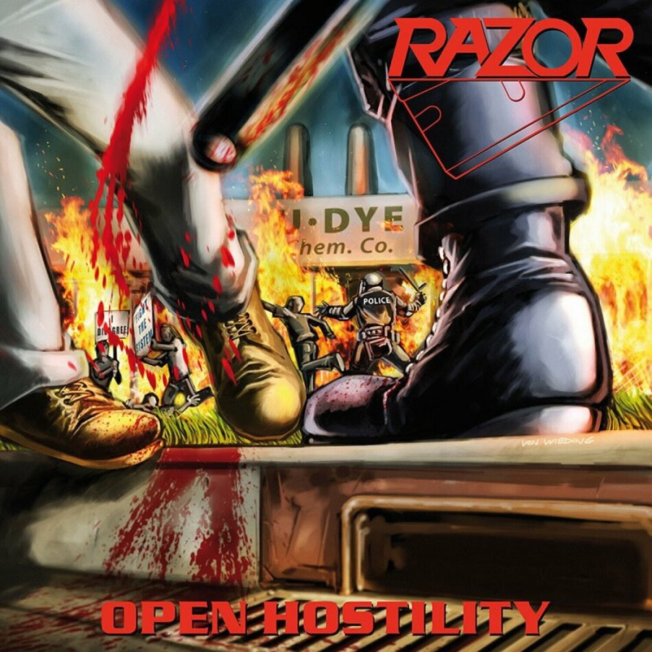 Razor - Open Hostility 2022 Reissue, High Roller Records, Splatter Vinyl, LP