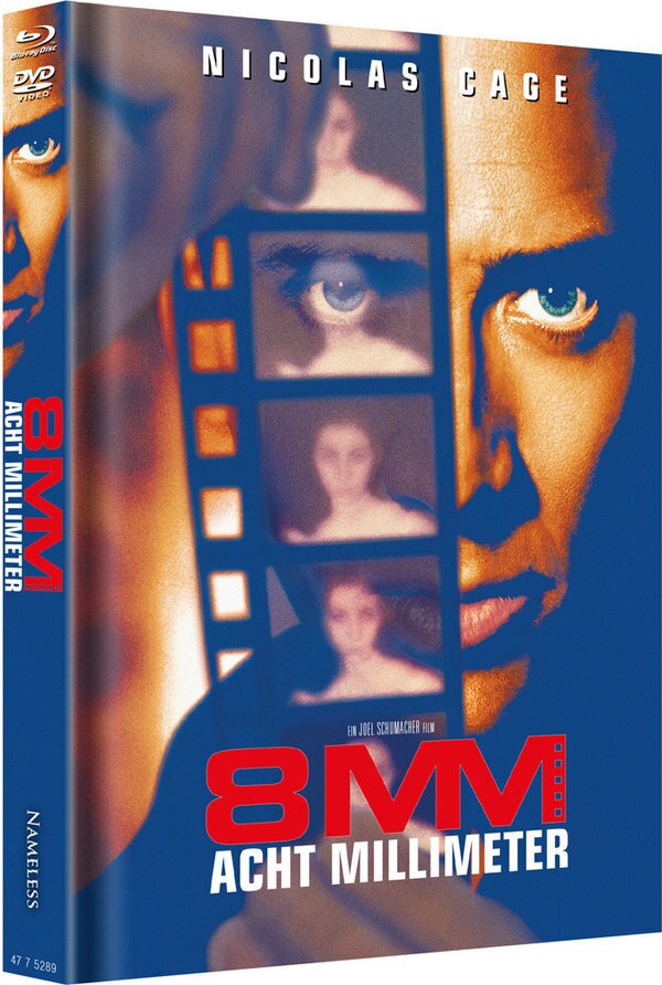 8MM - Acht Millimeter (1999) Cover A, Limited Edition, Mediabook, Uncut, Blu-ray + DVD