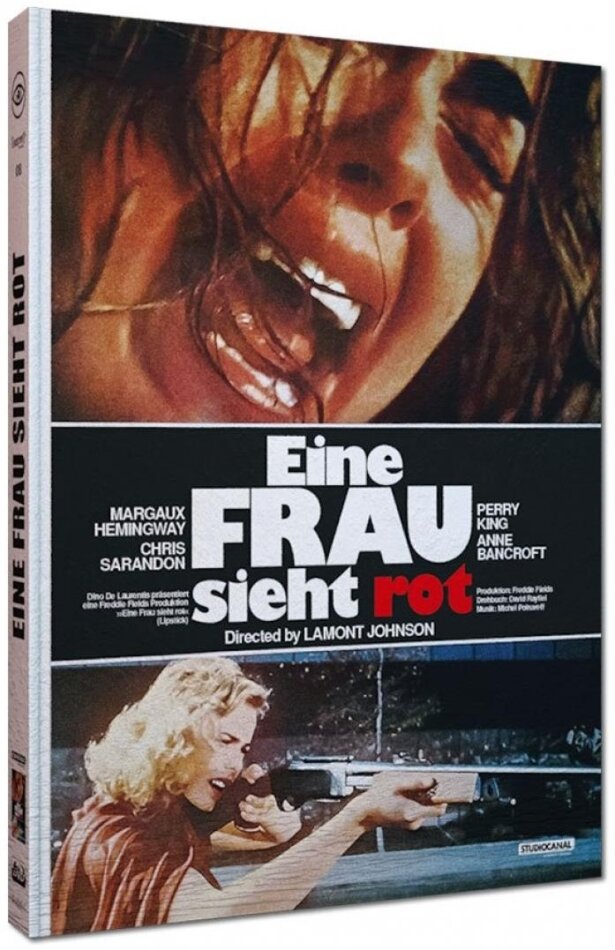 Eine Frau sieht rot (1976) Cover C, Édition Limitée, Mediabook, Blu-ray + DVD