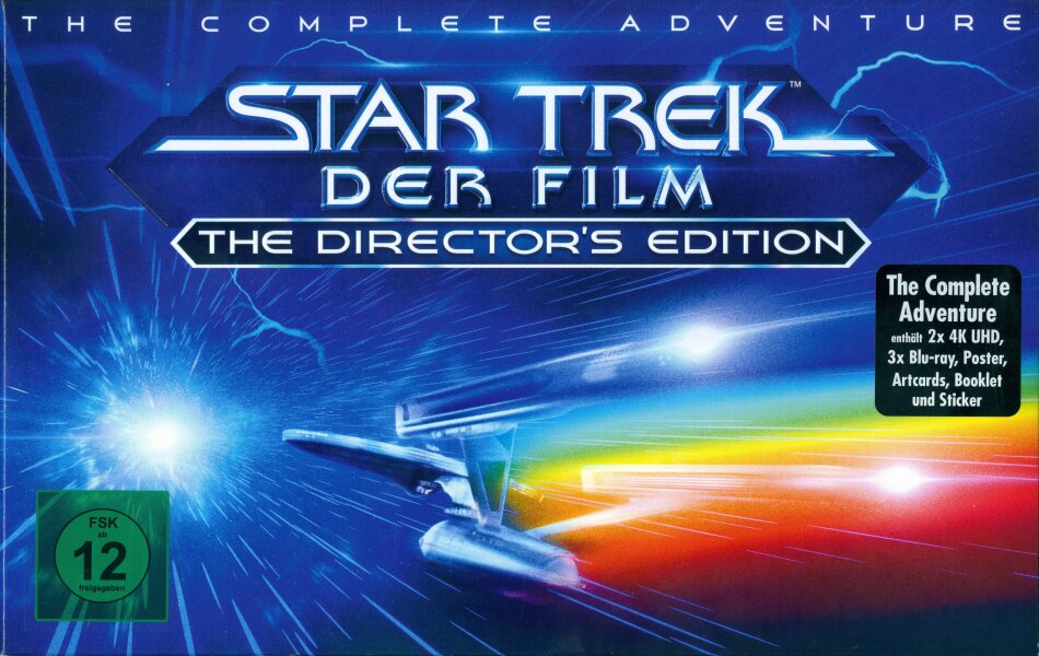 Star Trek 1 - Der Film - The Complete Adventure (1979) Director's Cut, Version Cinéma, Édition Limitée, 2 4K Ultra HDs + 3 Blu-ray