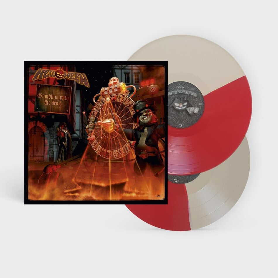 Helloween - Gambling With The Devil 2022 Reissue, Atomic Fire Records, Red/White Vinyl, 2 LPs