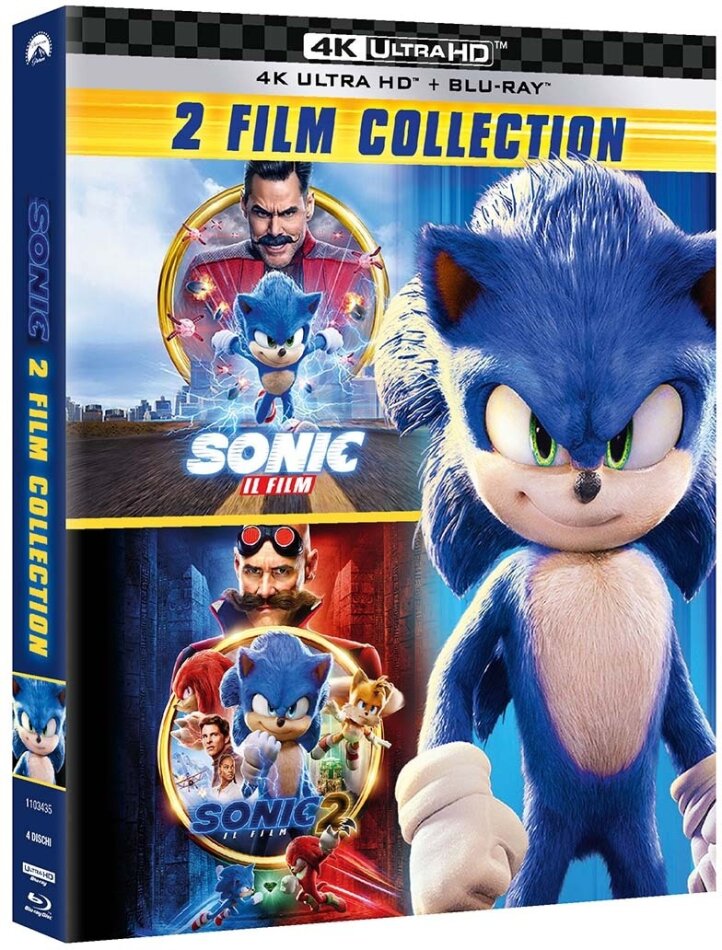 Sonic - Il Film 1 & 2 - 2 Film Collection 2 4K Ultra HDs + 2 Blu-rays