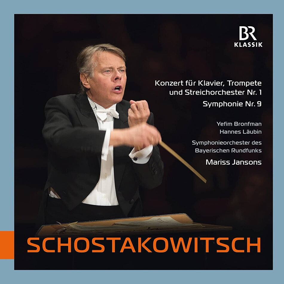 Yefim Bronfman, Hannes Läubin, Mariss Jansons, Dimitri Schostakowitsch (1906-1975) & Symphonieorchester des Bayerischen Rundfunks - Konzert für Klavier, Trompete und Streichorchester Nr. 1, - Sinfonie Nr. 9 LP