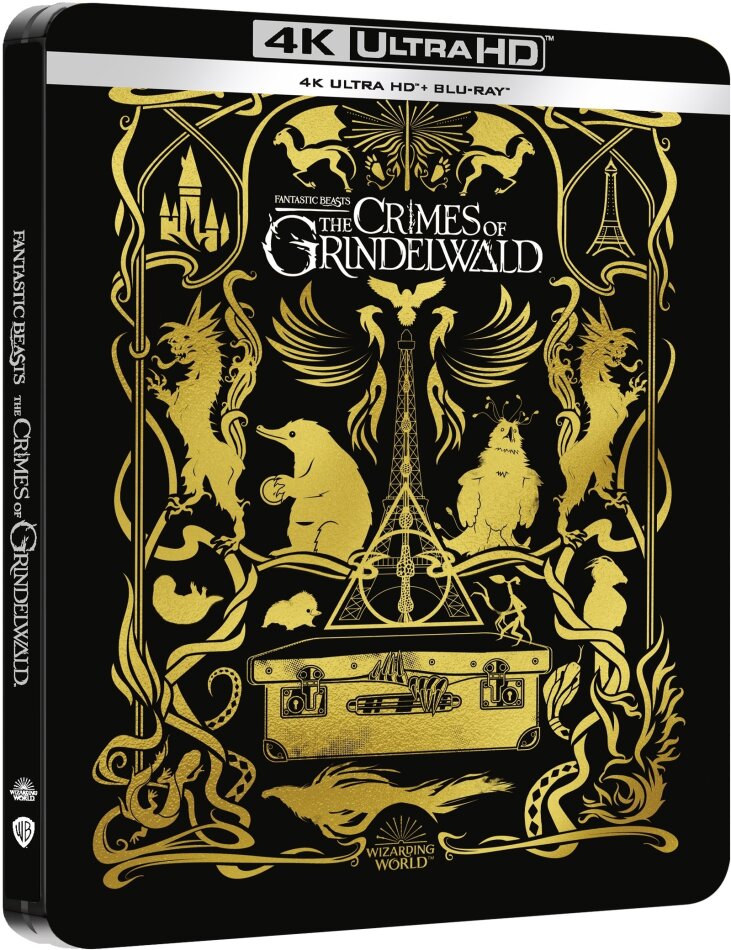 Fantastic Beasts 2 - The Crimes of Grindelwald (2018) Limited Edition, Steelbook, 4K Ultra HD + Blu-ray