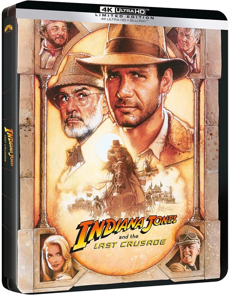 Indiana Jones and the Last Crusade (1989) Limited Edition, Steelbook, 4K Ultra HD + Blu-ray
