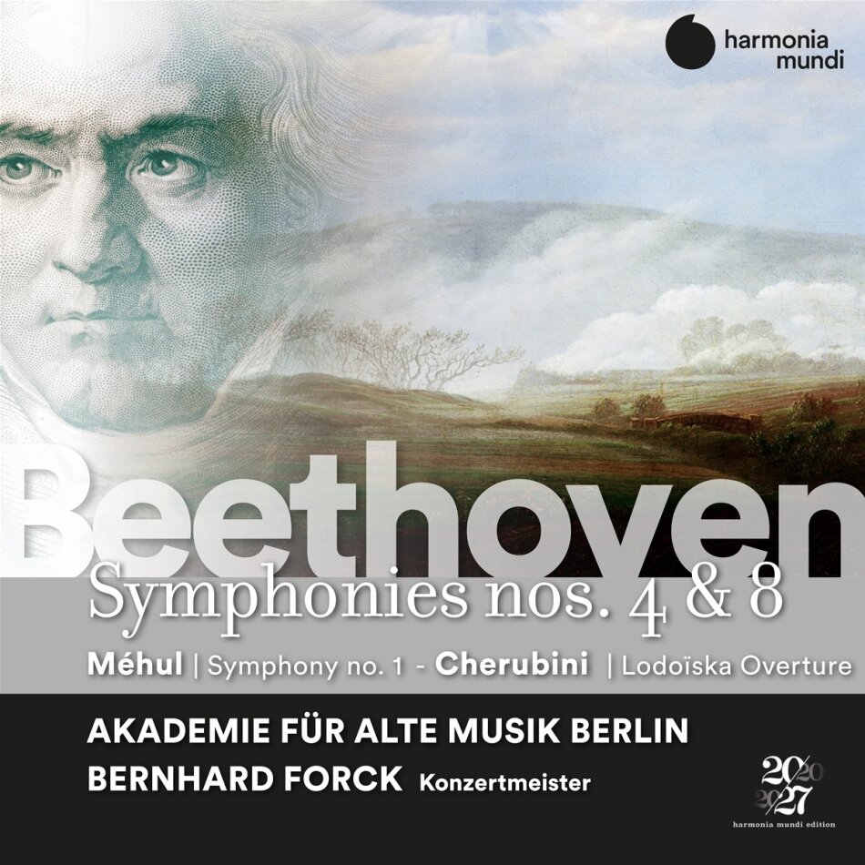 Akademie Fur Alte Musik Berlin, Ludwig van Beethoven (1770-1827), Etienne-Nicolas Mehul (1763-1817), Luigi Cherubini (1760-1842) & Bernhard Forck - Symphonies Nos. 4 & 8 2 CDs