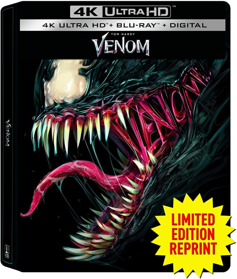 Venom (2018) Limited Edition, Steelbook, 4K Ultra HD + Blu-ray