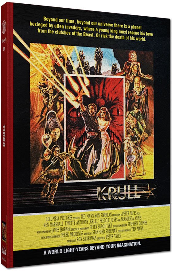 Krull (1983) Cover C, Édition Limitée, Mediabook, Blu-ray + DVD