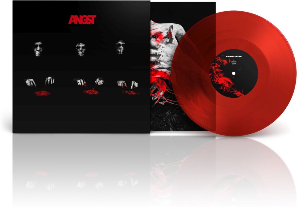 Rammstein - Angst + Remix by twocolors, Transparent Red Vinyl, 7" Single