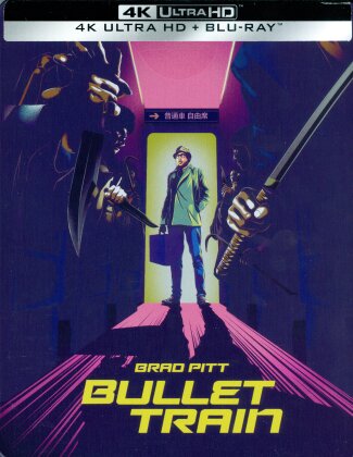 Bullet Train (2022) (&Eacute;dition Limit&eacute;e, Steelbook, 4K Ultra HD + Blu-ray)