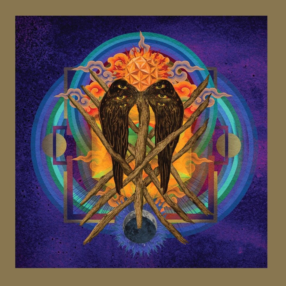 Yob - Our Raw Heart 2022 Reissue, GOLD CIRCLES AND ORANGE/RED SPLATTER, 2 LPs