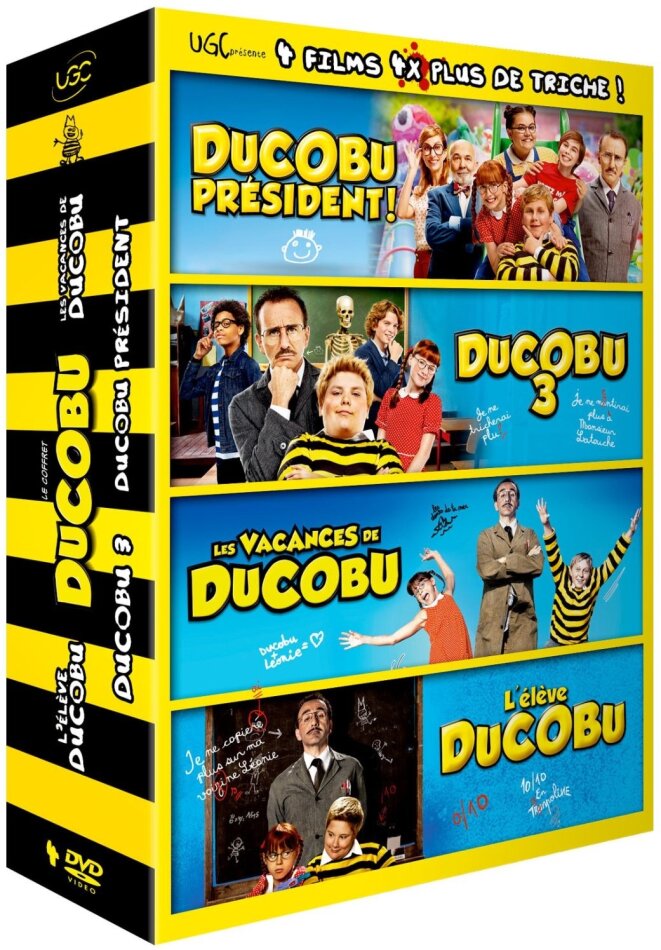 Ducobu 1-4 - L’élève Ducobu / Les vacances de Ducobu / Ducobu 3 / Ducobu Président ! 4 DVD