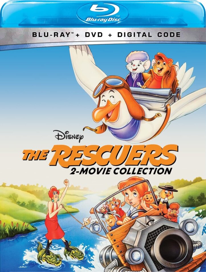 The Rescuers 1+2 - 2-Movie Collection Blu-ray + DVD