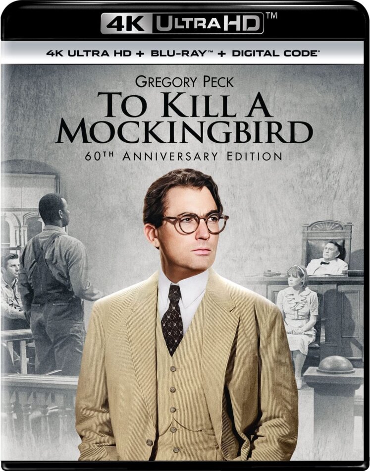To Kill A Mockingbird (1962) 60th Anniversary Edition, b/w, 4K Ultra HD + Blu-ray
