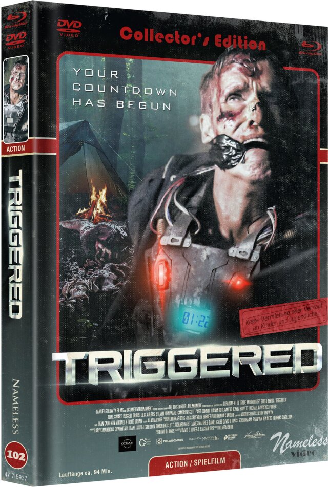 Triggered (2020) Cover C, Edizione Limitata, Mediabook, Uncut, Blu-ray + DVD