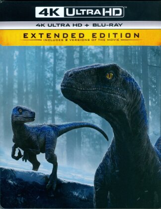 Jurassic World 3 - Dominion (2022) (Extended Edition, Kinoversion, Limited Edition, Steelbook, 4K Ultra HD + Blu-ray)