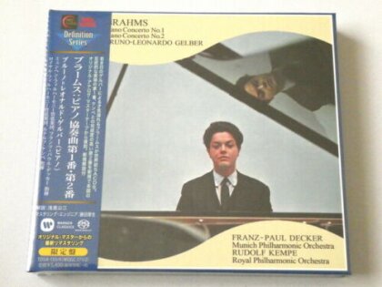 Johannes Brahms (1833-1897), Franz-Paul Decker, Rudolf Kempe & Munich Philharmonic Orchestra - Piano Contertos 1 & 2 (Japan Edition, 2 Hybrid SACDs + CD)
