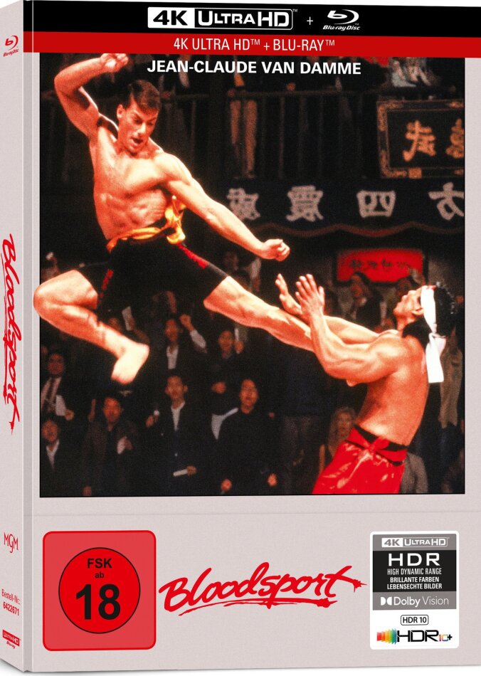 Bloodsport (1988) Cover B, Limited Edition, Mediabook, 4K Ultra HD + Blu-ray