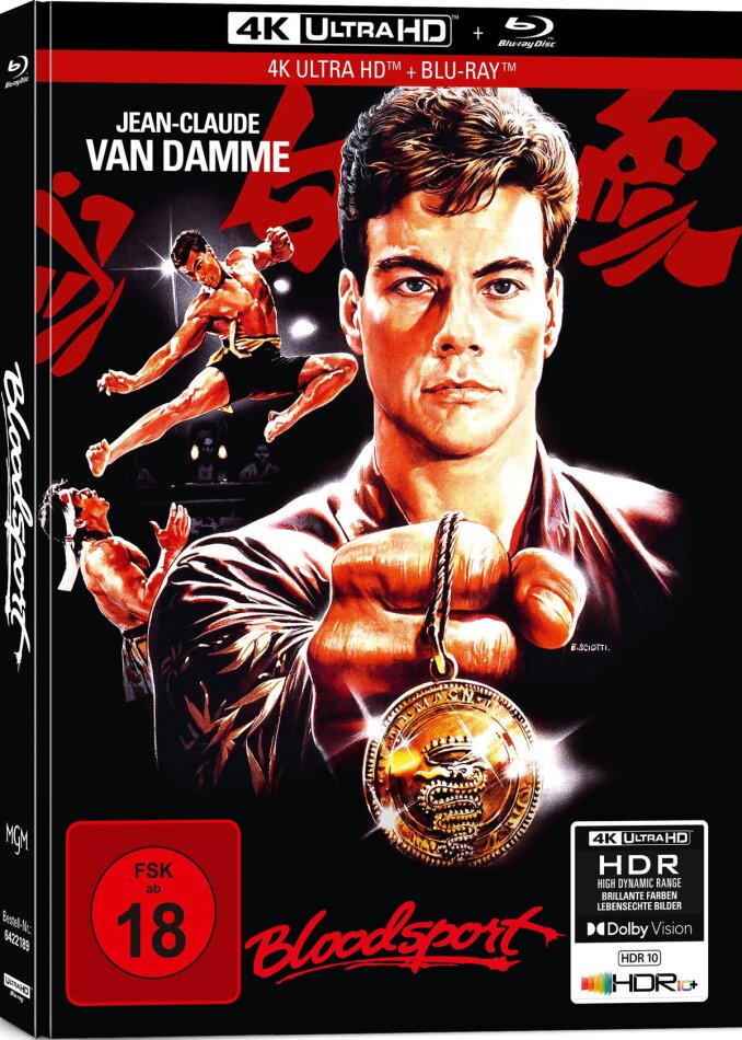 Bloodsport (1988) Cover A, Limited Edition, Mediabook, 4K Ultra HD + Blu-ray