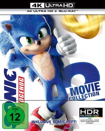 Sonic the Hedgehog / Sonic the Hedgehog 2 - 2-Movie Collection (Édition Limitée, Steelbook, 2 4K Ultra HDs + 2 Blu-ray)