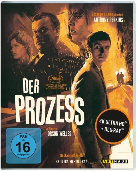 Der Prozess (1962) Arthaus, 60th Anniversary Edition, b/w, Restored, 4K Ultra HD + Blu-ray