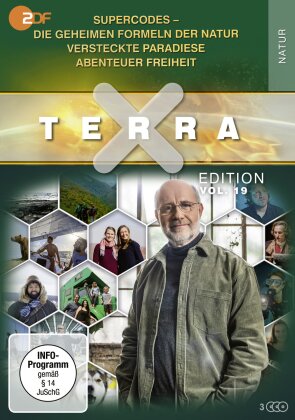 Terra X Edition - Edition 19: Supercodes - Die geheimen Formeln der Natur / Versteckte Paradiese / Abenteuer Freiheit (3 DVDs)